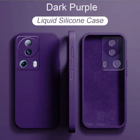 Se02924d88e474b00a267837001fcb22e0_480x480q75 Straight Real Liquid Silicone Soft Phone Cover Case for XIAOMI 13 Lite 13Lite Baby Skin Micro Fiber Inside (New) - Image 1