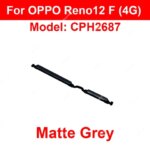 On Off Power Volume Buttons OPPO Reno 12 Reno12 F Reno 12 Pro 4G 5G Power Volume Up Down Side Key Replacement Repair Parts (New)