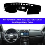 Car Dashboard Cover DashMat For Hyundai Creta 2022 2023 2024 2025 Avoid Light Pad Accessories Anti-UV Case Carpet Accessories (New)