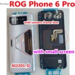 Back Battery Cover Housing Asus ROG Phone 6 Pro 6Pro Rear Case Mobile Lid Shell with Small Screen Cable Camera Lens ROG6Pro Bangladesh (New)