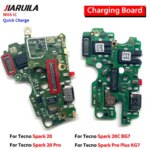 New Tecno Spark 20 Pro 20C BG7 Spark Pro Plus KG7 USB Charging Port Dock Charger Plug Connector Board Flex Cable (New)