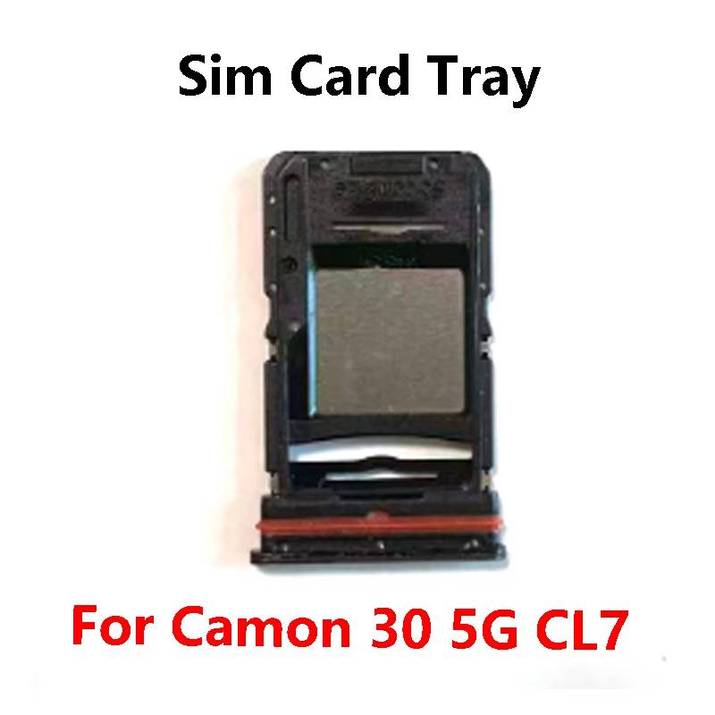 Sim Card Slot Tray Holder Sim Card Reader Socket For Tecno Camon 30 5G CL7 CL7k