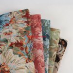 10 Colors 1 meter Sunflower oil painting pattern flower jacquard fabric For bags hats sofa pillows (New)
