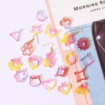 Diy Mould Drip Glue Small Geometric Christmas Earrings Silicone Mold Small Animal Love Star Earrings Pendant Jewelry Charm Molds (New)