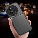 Case Oneplus 13 Luxury Business Style Leather Texture Magnetic Slim Matte Cover Oneplus 13 1+13 Shockproof Bumper Funda (New)