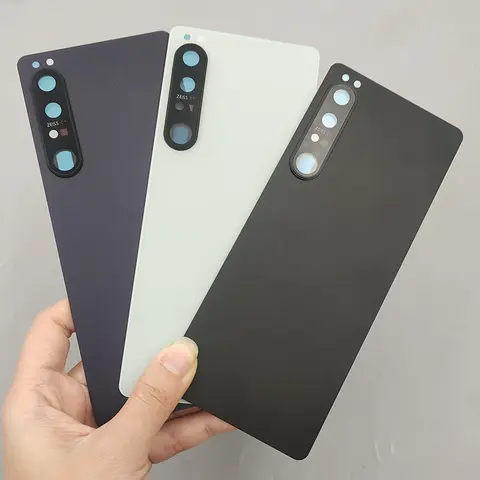 Se13d3bb5a31e42cf9ef58a4ee0f15a14x_480x480q75 Back Battery Cover Sony Xperia 1 IV X1 iv XQ-CT72 XQ-CT54 Rear Panel Door Housing Case Replacement Parts & Camera Lens Frame (New) - Image 1