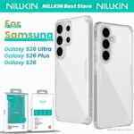 NILLKIN for Samsung Galaxy S26 Ultra S26 Plus S26 Phone Case TPU+PC 360° Protection Airbags Anti-Scratch Transparent Hard Cover (New)