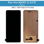 678 Original AMOLED LCD Display Vivo iQOO 12 lcd Screen with frame Replacement Touch Digitizer Assembly V2307A (New)