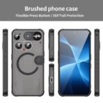 Magsafe Wireless Charging Magnetic Case Nothing Phone 3 NothingPhone3 5G Shockproof Matte Back Cover Coque (New)