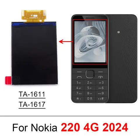 Se1b5ba8277ee40dbbfdb035015fc74f0v_480x480q75 Nokia 235 4G 2024 TA-1614 TA-1616 220 4G 2024 TA-1611 TA-1617 LCD Display Screen Digitizer Repair Replacement Parts (New) - Image 1