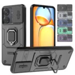 Armor Case Redmi 13C 4G Xiaomi Poco C65 Protective Cover Ring Magnetic