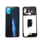 Back Cover For OPPO A53 A53S 2020 CPH2127 2131 2135 2139 Battery Cover+Middle Frame Rear Door Housing Case with Camera lens (New)