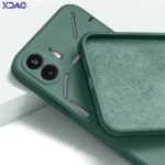 Original Square Liquid Silicone Phone Cases Nothing Phone 1 2 5G 360 Soft Shockproof Back Covers NothingPhone1 NothingPhone2 (New)