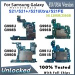Unlocked Motherboard Samsung Galaxy 5G S21 Ultra G991U G991B G998U G998B S21 Plus G996B G996U S21 FE G990U G990B Logic Board Bangladesh (New)