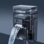 Waterfall Aquarium Filter Circulation Oil Film Removal Hang on Fish Tank Filter Silent Small Filters Fishbowl Filtration System (New)