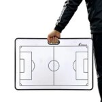 Double Sided Portable Magnetic Football Coach Board Erasable Writable PVC Tactical Board for Training Analysis (New)