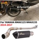 Slip For YAMAHA NMAX125 NMAX155 NMAX 125 155 2014-2017 Full System Motorcycle Exhaust Escape Moto Modify Front Pipe With Muffler (New)