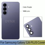 New Samsung Galaxy S26 Plus S26+ Battery Back Cover 3D Glass Panel Rear Door Housing Case Camera Lens Replace S26PIUS (New)