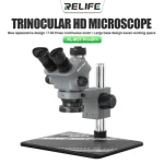 RELIFE RL-M5T Pro-B11 Trinocular Stereo Microscope 7-50 Times Continuous Zoom Phone Repair (New)