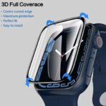 5Pcs Protector Film Apple Watch 46mm 42mm 40mm 41mm 45mm Curved Screen Protectors iwatch series11 10 9 8 7 6 5 SE Ultra 49mm (New)