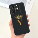 Itel A70 Case A665L Cute Crown Letters Cover 66'' Soft Silicone Phone Case Itel A70 A 70 ItelA70 Back Cover Bags Bumper (New)