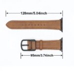 PU Leather strap Apple watch b 44mm 45mm 41mm 40mm 42mm 46mm correa bracelet iWatch series 4 5 6 SE 7 8 9 10 ultra 2 49mm (New)