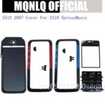 Black Full housing Nokia 5310 XpressMusic 2007 Full Housing Case Front Frame Battery Back Cover English Keypad Replacement (New)