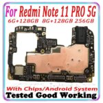 128GB 256GB Mainboard For Xiaomi Hongmi Redmi Note 11 Pro 5G Motherboard Unlocked Logic Board Plate For Redmi Note 11 Pro 5G (New)