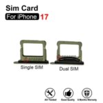 iPhone 17 Dual SIM Card Single Sim Tray Slot Black Purple Blue Green White Purple eplacement Parts Bangladesh (New)