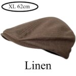 Summer Linen Breathable Big Size Berets Newsboy Caps Men Women Painter Hats Fashion Detective Hats Retro Driver Advancing Caps (New)