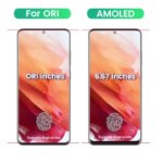 AMOLED For Samsung Galaxy pantalla  S20 Ultra Lcd G988 with frame screen assembly touch screen digitizer mobile phone LCD (New)