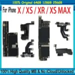 Free icloud shippin Original Mainboard iPhone X XS XR XS Max Motherboard Face ID Chips Unlocked Logic Board Working Bangladesh (New)