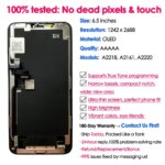 180days Warranty GX OLED For iPhone 11 Pro Max Screen Replacement Phone Mobile Display Touch Digitizer Assembly Repair Kit LCD (New)