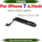 Main Logic Board Clean iCloud For IPhone 7 4.7" 32GB 128GB 256G Clean No iCloud Motherboard IOS System 4G Lte Network Full Chips (New)