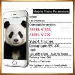 iPhone 6s OEM LCD Display with Replaced Outer Glass 3D Touch Digitizer Assembly Replacement A1633 A1688 A1691 Models (New)