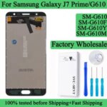 SM G610F G610Y G610M G610 Premium Lcd Samsung Galaxy J7 Prime Display Touch Screen Digitizer Panel Assembly Lcd With Frame Bangladesh (New)
