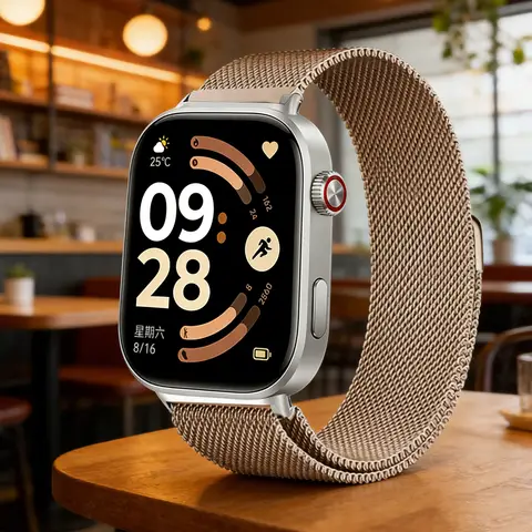 Se72866a8f91c4802b07ad73839c6cc735_480x480q75 Milanese Loop B Redmi Watch 6 5 4 Smartwatch Bracelet Xiaomi Mi B 8 9Pro Wristb Replacement Metal Strap Accessories (New) - Image 1