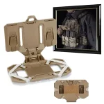 Vest Phone Holder Carrier Molle Navigation Phone Board Quick Access Folding Holder Mount Tactical Vest Chest Bracket Bangladesh (New)