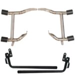 Motorcycle Stainless Steel Rear Performance Bagger Saddlebag Guard Crash Bar for Harley Street Road Glide Touring 2014-2024 (New)