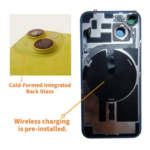 Replacement Back Cover With Parts iPhone15 Pro Max Plus Rear Panel Pre-Installed Wireless Charging & Magnet No Logo (New)