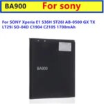 Battery BA900 SONY Xperia E1 S36H ST26I AB 0500 GX TX LT29i SO 04D C1904 C2105 1700mAh Replacement Battery Bangladesh (New)
