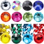 QIAO SS6-SS34 Rhinestone Crystal Bulk Pack No Hotfix Sparkle Diamond Stones for DIY Sewing Wedding Dresses Shoes Bags Wholesale (New)