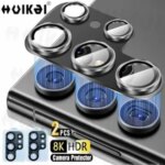 Samsung Galaxy S26 Ultra S25 Plus S24 2  Camera Lens Protector Tempered Glass Camera Cover Screen Protector Metal Scratch Bangladesh (New)