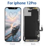 Authentic OLED Display iPhone 12 12Pro Screen Replacement LCD Touch Digitizer Assembly with Repair Kit Screen Protector (New)