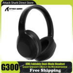 ATTACK SHARK G300 Foldable Wireless Gaming Headset Active Noise Reduction Lightweight Design Bluetooth 5.3 HD Stereo Sound (New)