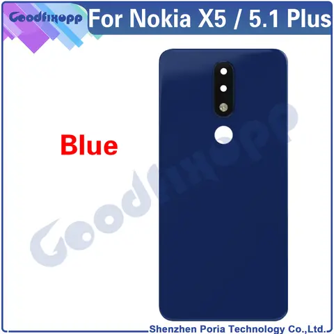 Se86d49f75e514b5789461db65e20248ev_480x480q75 Cover Nokia 51 Plus X5 TA-1120 TA-1105 TA-1102 Back Battery Cover Door Housing Case Rear Cover Replacement (New) - Image 1