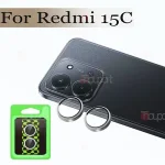 Matel Ring Camera Protector Redmi 15C Glass Camera Lens film 3D Searation type Cover Bangladesh (New)