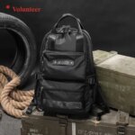 VOLUNTEER Mens Travel Business Backpack Casual Oxford Cloth Computer Backpack for Men Lightweight Large Capacity Schoolbag Male (New)