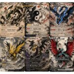 PKM Cards Ink Wash Style Zekrom/Reshiram/Charizard X/Giratina/Rayquaza/Zapdos Custom Cards Collection Pokemon Real Life Cards (New)