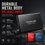 1TB Compact Carry External Hard Drive USB31 Type-C Stable Permance Mobile Hard Disk Notebook PC MAC (New)